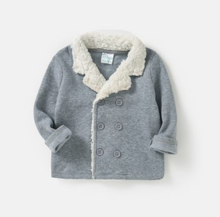 Children's British style cashmere coat