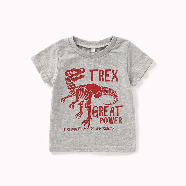 Children's cartoon dinosaur T-shirt