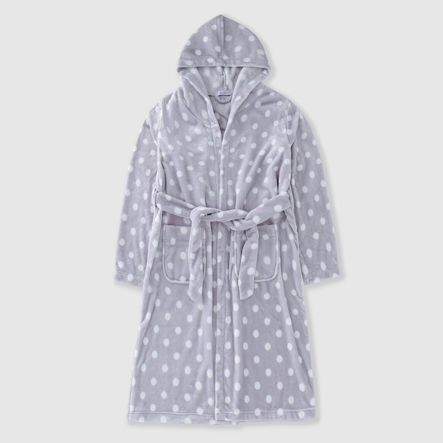 Flannel men's bathrobe